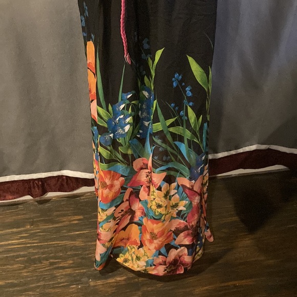 WOMENS SZ L MAXI BELTED MAXI DRESS VERY COLORFUL - Picture 2 of 7